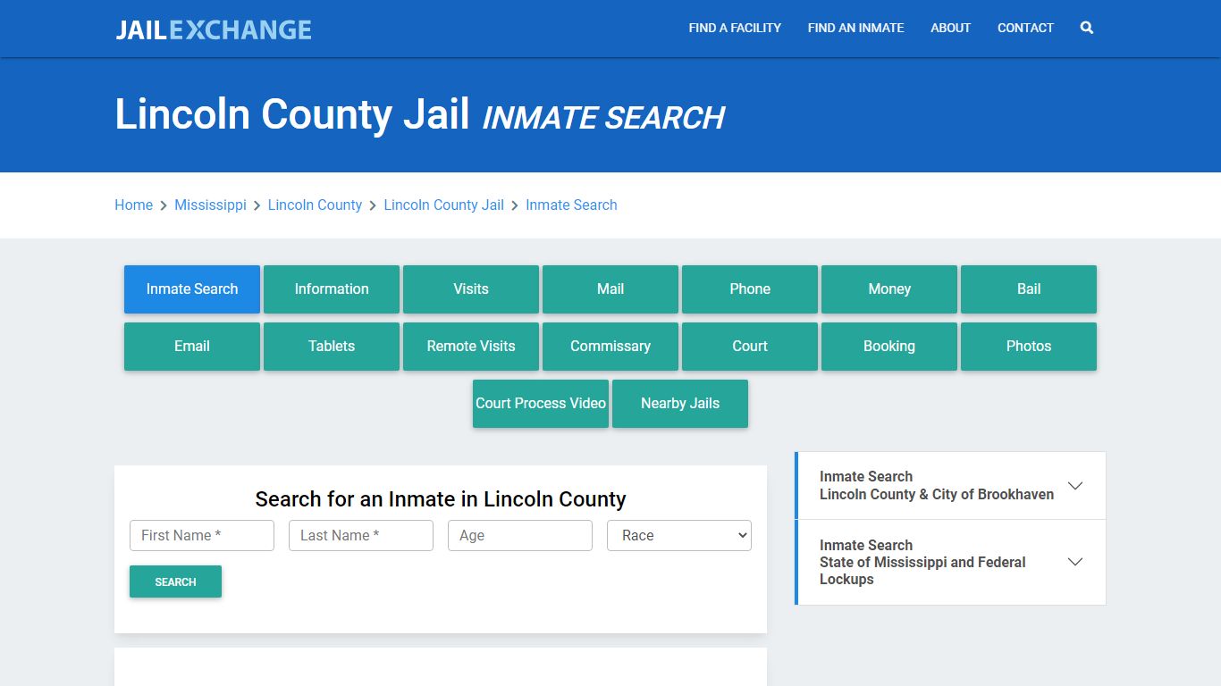 Lincoln County Jail, MS Inmate Search: Roster & Mugshots